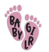Baby Girl Foots- Embroidery Design - FineryEmbroidery